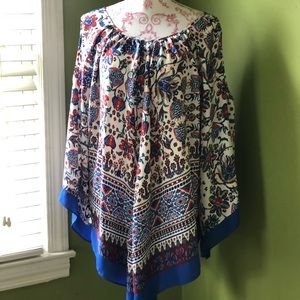 Bandana style cold shoulder tunic